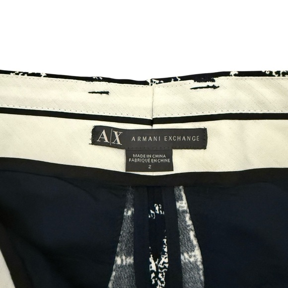 Armani Exchange Black and White Checkered Women's Shorts Like New - Picture 7 of 8